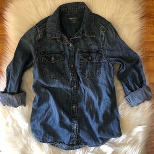 Gap kids denim long sleeve. Size S